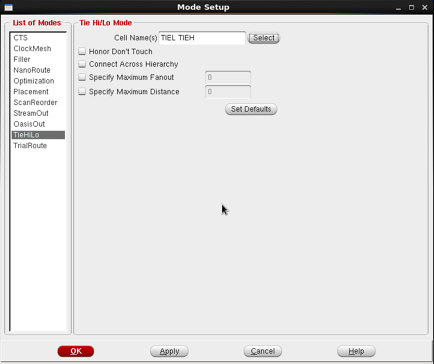 Fig 17. Mode Setup - TieHiLo