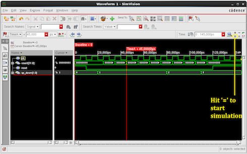 Fig. 9. Window that appears on starting simulation