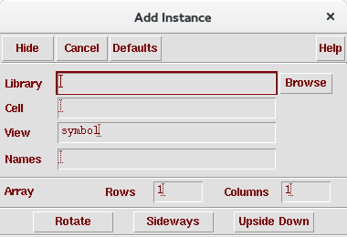Figure 11. Add instance dialog box.